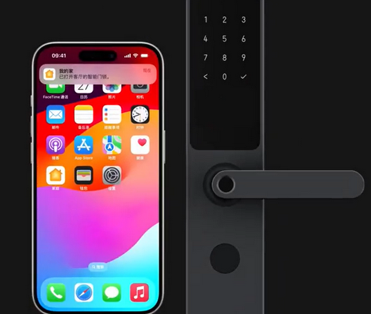阜城iPhone维修站分享在iPhone上使用家庭钥匙开启智能门锁 
