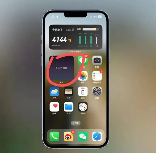 阜城苹果手机维修分享:iOS16主屏幕天气小组件无法正常工作怎么办？ 