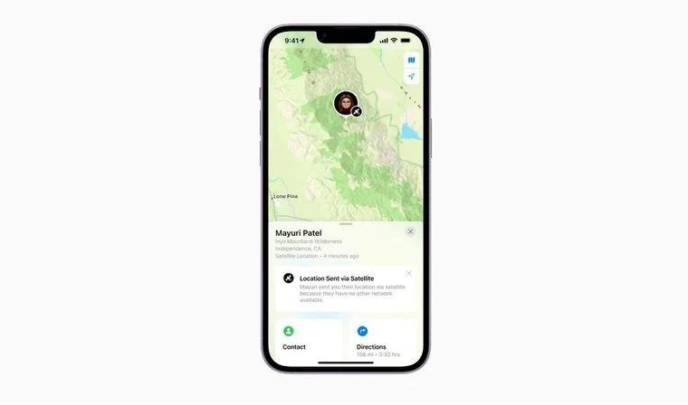 阜城苹果14维修分享iPhone14系列中 FindMy功能通过卫星分享位置方法教程 